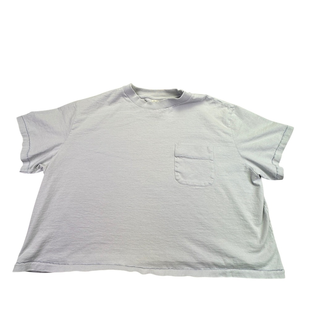 Fordays Shirt Women's XXL Athleisure Organic‎ Recycled Cotton Light Blue Cozy